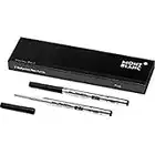 Montblanc 116189 - Refill (F) per penne a sfera, colore Mystery Black (nero) – Ricariche di alta qualità e colore intenso, punta: fine, 1 x 2 Refill