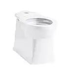 KOHLER 4144-0 TM Corbelle Comfort Height(R) Elongated Toilet Bowl with Skirted Trapway, 1, White