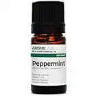 BIO - Peppermint Essential Oil - 5mL - 100% Pure, Natural, Chemotyped and AB Certified - AROMA LABS (French Brand)