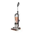 Vax Air Stretch Upright Vacuum Cleaner | Over 17m Reach | Powerful, Multi-cyclonic, with No Loss of Suction | Lightweight - U85-AS-Be, Silver and Orange, 820W