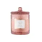 LA JOLIE MUSE Bougie Parfumée à la Rose Sauvage, Bougie en Cire Naturelle à l'Arôme Floral, 75 Heures de Combustion de Longue Durée, Bocal en Verre pour Cadeau et Décoration d’Intérieure, 285 g