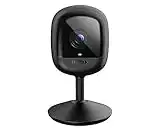 D-Link DCS-6100LH Videocamera mydlink Wi-Fi Full HD compatta con visione notturna, Rilevamento di movimenti e suoni, Registrazione video, Compatibile con Alexa e l'Assistente Google, WPA3