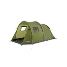 Eurohike Sendero 4 Waterproof Family Tent with Sewn-in Groundsheet and Inbuilt Porch, 4 Man Tent, Ideal for Festivals and Camping Trips, Festival Essentials, Camping Equipment, Green, One Size