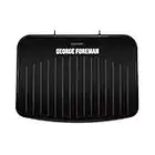 George Foreman 25820 Large Fit Grill - Versatile Griddle, Hot Plate and Toastie Machine with Improved Non-Stick Coating and Speedy Heat Up, Black