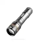 NEBO Newton 500 Lumens | Black LED Waterproof Flashlight | AA Battery Powered with Magnetic Base