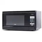 Countertop 1.1 Cubic Feet Microwave Oven, 1000 Watt, Black Front with Black Cabinet, Commercial Chef CHCM11100B