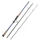 Goture Portable Travel Fishing Rod - 3 Piece 24T Carbon Spinning Rod with Cork Grip Handle, Lightweight Bass Fishing Pole for Freshwater & Saltwater(6-10 Foot M Power)