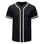 SSBZYES Chemises pour Hommes Chemises à Manches Courtes pour Hommes D'été Chemises à Col Rond pour Hommes Maillots De Baseball pour Hommes Chemises Cardigan à Boutons