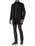 Dockers Men's Henry Wool Blend Top Coat, Black, Small