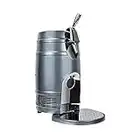 Koolatron 5L Mini Beer Keg Cooler with Dual Taps for Gravity or Pressurized Top Dispensing Kegs, Includes 12V DC and 110V AC