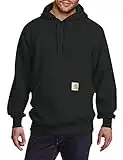 Carhartt Men's Rain Defender Loose Fit Heavyweight Sweatshirt, Black, Large