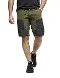 RevolutionRace Men's RVRC GP Shorts, Durable Shorts for Walking, Hiking, Camping and All Other Outdoor Activities, Dark Olive, XL