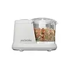 Proctor Silex Durable Electric Vegetable Chopper & Mini Food Processor for Chopping, Puree & Emulsify, 1.5 Cup, White