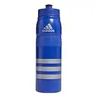 adidas Botella de agua de plástico Unisex Stadium 750 ml (26 oz), color azul atrevido, plateado, talla única