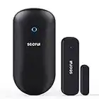 Wireless Doorbell Chime, SECRUI Door Window Alarm Sensor with 400ft Range 52 Chimes Adjustable Volume Mute Mode for Home/Business/Office/Store When Entering, Black