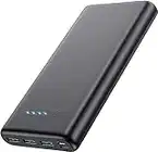 QTshine Power Bank 36800mAh, Ricarica Rapida PD 3.0A Caricatore Portatile con 4 Uscite & 2 Ingresso, Alta Capacità Powerbank Batteria Esterna con 4 LEDs per iPhone Huawei Samsung Galaxy Xiaomi ecc