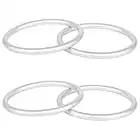 4 Pcs Anneau Porte-Bébé Ring, Anneau de Bébé en Aluminium, Respirant Anneau Porte-Bébé, Anneau de Réglage du Porte-Bébé, pour L’Ajustement d' Écharpe de Portage (Argent)