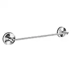 YOHOM 42,8CM Toallero Ventosa Baño Acero Inoxidable Vacío Toallero Barra Extra Fuerte Toalla Colgador Ventosa Cocina Mano Percha Toallero de Pared Ducha Porta Toallas Sin Taladro, Acero Cepillado