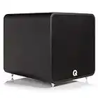 Q ACOUSTICS Q B12 Subwoofer Carbon Black - Featuring Infinite Baffle Enclosure, 12 Inch Driver, 220-watt Class D Amplifier, 50mm Voice Coil - Active Subwoofer for Hi Fi Music Systems