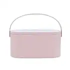 Cosmetics Box, Portable Makeup Box with LED Lighted Mirror for Travelling, Multi-purpose Makeup Organizer Carrying Case, Pink , Travel Size ( Instruction included )