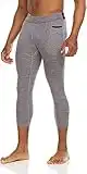 Russell Athletic Men's 3/4 Space Dye Compression Legging - grey - X-Large