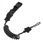 HUNTVP Tactical Key Ring Spring Cord Safety Rope Anti-lost Key Chain Airsoft Gun Strap