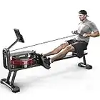 JOROTO MR23 Water Rowing Machine for Home Use, Foldable Rower Machine 300 Lbs Weight Capacity with Bluetooth Function, Ipad Holder