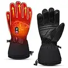 Guantes de Esquí Calefactables Hombres y Mujeres, Guantes de Batería Eléctrica para Invierno, Calentadores de Manos con Pantalla Táctil para Motocicleta Patinaj Senderismo Pesca Caza Manos Frías