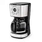 Starfrit 024001 12 Cup Drip Electric Coffee Maker, Silver, Medium (024001-002-0000)