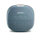 Bose Diffusore SoundLink Micro Bluetooth: portatile, impermeabile, compatto, con microfono, azzurro pietra