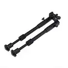 BigTron Tactical Accessories - Swivel Mount Bipod Adjustable 6"-9" with Double-lock Universal Barrel Adapter