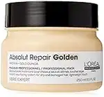 L'Oreal Professionnel Absolut Repair Golden Mask | For Fine, Dry, and Damaged Hair | Repairs Hair and Provides Shine | With Quinoa and Proteins