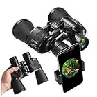 20x50 Binoculars for Adults，High Power HD With Weak Light Night Vision Waterproof Binoculars for Bird Watching Travel Hunting Football Concerts