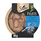 Sheba Dômes pour chat adulte – Friandise aux filets au poulet et thon MSC – Barquettes snack Pack de 2 x (16 x 60g)