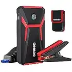 GOOLOO GE1500 Starthilfe Powerbank, 1500A Spitze Starthilfe,Supersafe 12V Auto Batterie Booster,Tragbare Auto Starthilfe mid Intelligentes Starthilfekabel,Geeignet für 6.0L Benzin und 4.0L Diesel