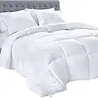 Utopia Bedding All Season Comforter - Ultra Soft Down Alternative Comforter - Plush Siliconized Fiberfill Duvet Insert - Box Stitched (Twin, White)