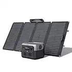 EcoFlow RIVER 2 Max Solar Generator 512Wh Long-life LFP Portable Power Station & 160W Solar Panel for Home Backup Power, Camping & RVs 100% Charged in 60m with 3000+ Cycles & Up to 1000W Output