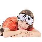 Welltop Kids Headband Headphones, Baby Headphones Earphone Wireless Sleep Music Eye Mask Musical Headwear Removable Speakers, Washable Headband, Volume Limiting, Tangle-Free Wires