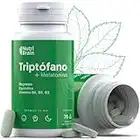 Triptófano Natural con Melatonina y Espirulina + Magnesio y Vitaminas B6 B5 B3 | Fórmula Natural para Mejorar el Sueño, Reducir la Ansiedad y Aumentar la Energía, el Bienestar y la Concentración