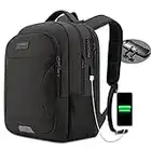 Travel Laptop Backpack Water Resistant Anti-Theft Bag with USB Charging Port and Lock 17.3 Inch Computer Business Backpacks for Women Men College School Student Gift,Bookbag Casual Hiking Daypack