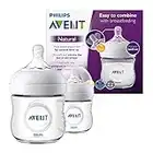 Philips Avent Natural-Babyflasche mit Sauger für Neugeborene (Modell SCF030/27)