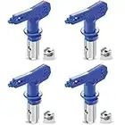 4 Pieces Reversible Spray Tips Reversible Airless Paint Sprayer Nozzle Tips Airless Paint Spray Guns Airless Sprayer Spraying Machine Parts for Homes Buildings Decks or Fences (211, 317)