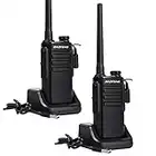 Two Way Radio MP31 22-Channel GMRS Radio Rechargeable Walkie Talkie Long Range NOAA Weather Flashlight 2 Way Radios (2 Pack)