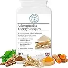 Complementary Supplements - Ashwagandha Energy Complex - Traditional Herbal Adaptogen Blend - Adrenal and Thyroid Formula – Astragalus, Gotu Kola, Maca Root, Vitamin B Complex - 90 Capsules