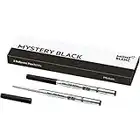 Montblanc 116190 Recharge pour Stylo Bille Montblanc - 2x Mystery Black - Noir - M - Taille Medium