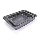 ALLUFLON Set 2 Lasagnere Vesuvia, 34x25 cm e 24x18 cm, Alluminio