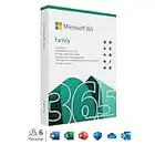 Microsoft 365 Family - Fino a 6 persone - Per PC/Mac/tablet/cellulari - Abbonamento di 12 mesi