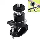 PULUZ Support de caméra de vélo pour Fixation gopro Support de Guidon de vélo Support Moto en Aluminium pour GoPro 10 9 8 7 6 Session / DJI OSMO Sony Action Cam Support Vélo