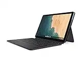 Lenovo Chromebook Duet, 2-in-1, 10.1" WUXGA (1920 x 1200) Display, MediaTek Helio P60T, 4GB LPDDR4X RAM, 64GB eMCP SSD, Integrated ARM G72 MP3 Graphics, Chrome OS, ZA6F0031US, Ice Blue + Iron Grey