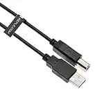 USB B Cable for DJ Midi Controllers, keyboards, samplers, effect pads, Syntesizers Numark, Pioneer, Native Instruments, Traktor, Denon, Akai to MacBook Dell HP 1m